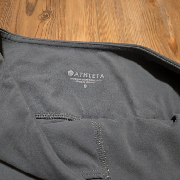 Athleta Gray High-Waisted Leggings with Seamless Design - Picture 7 of 9